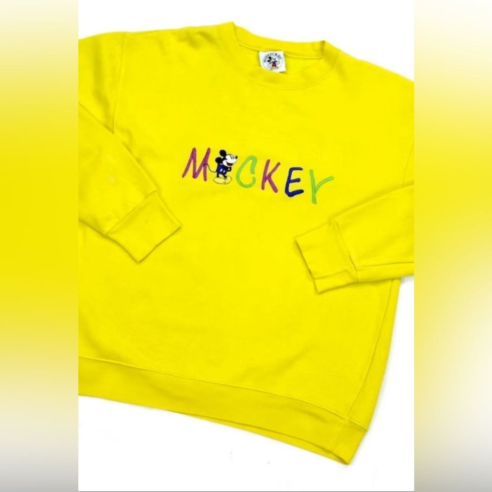 Vintage 90s Mickey Disney Embroidered Sweatshirt - Picture 2 of 7